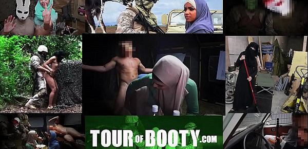  TOUR OF BOOTY - Local Working Arab Girl Entertains Soldiers For Some Easy Money